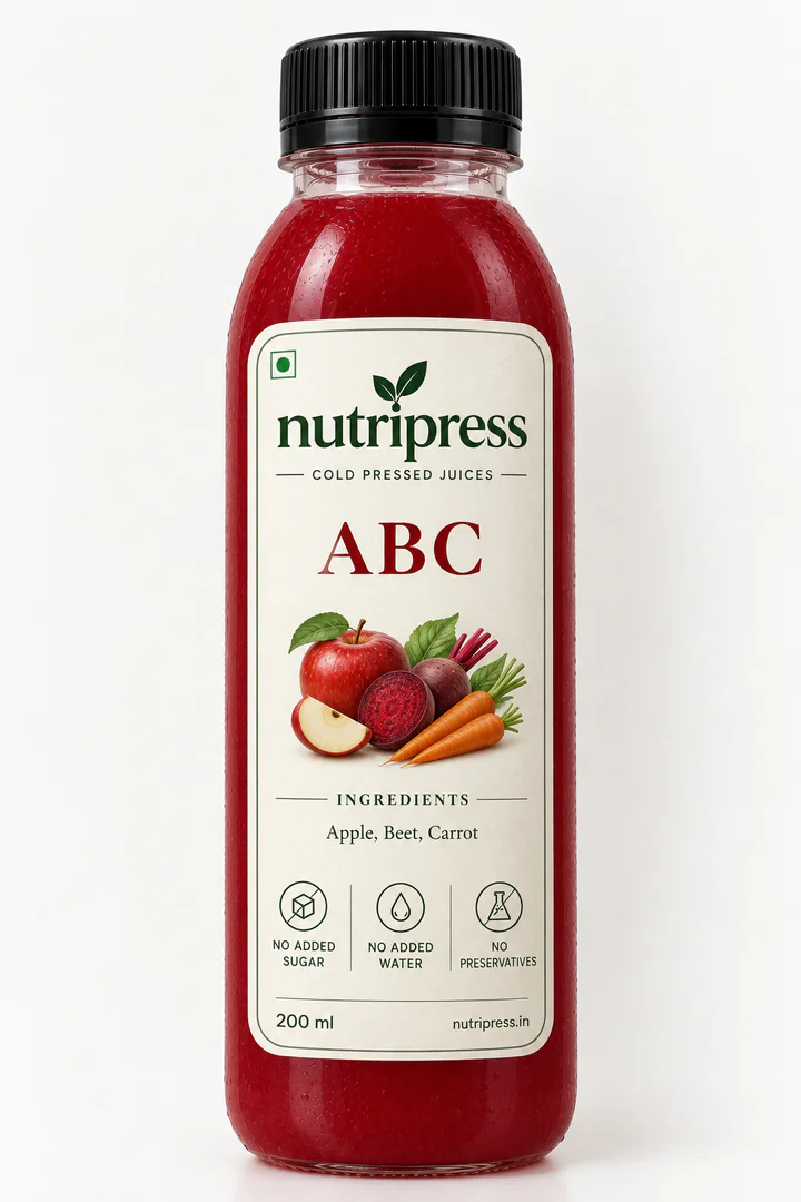 Nutripress ABC cold-pressed juice bottle
