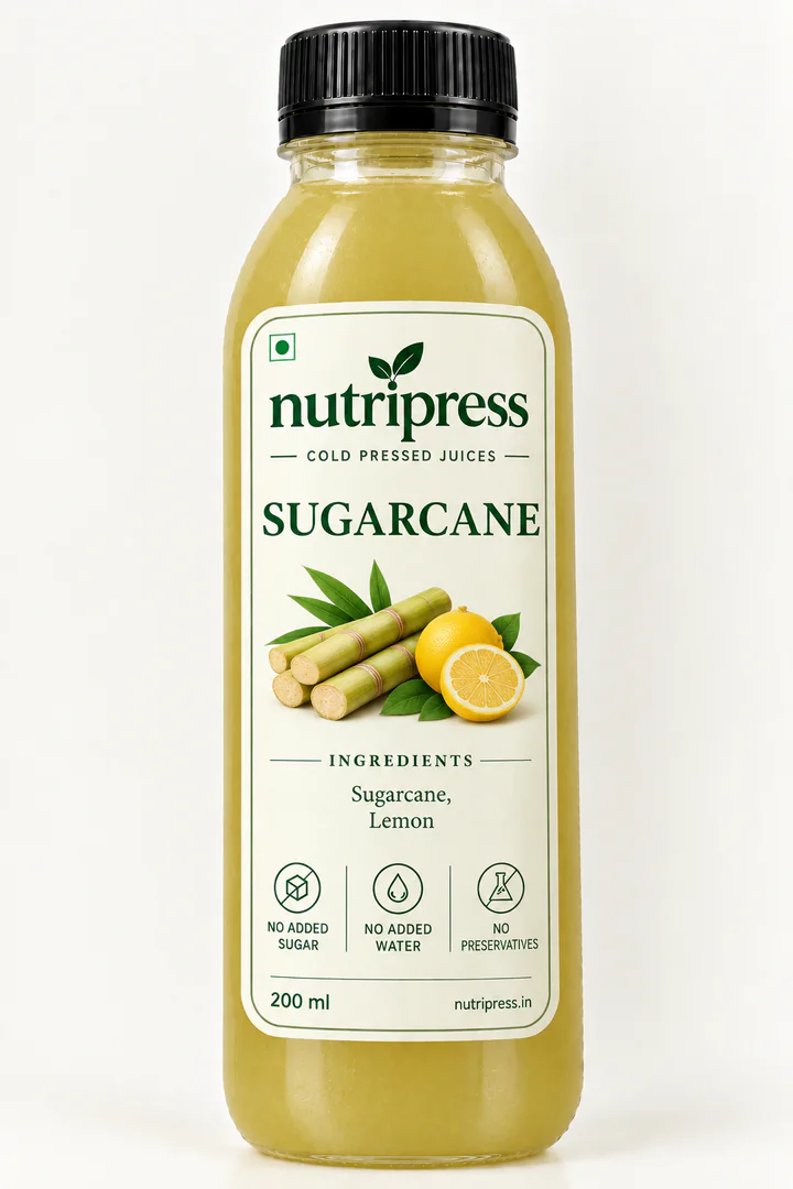 Nutripress Sugarcane cold-pressed juice bottle