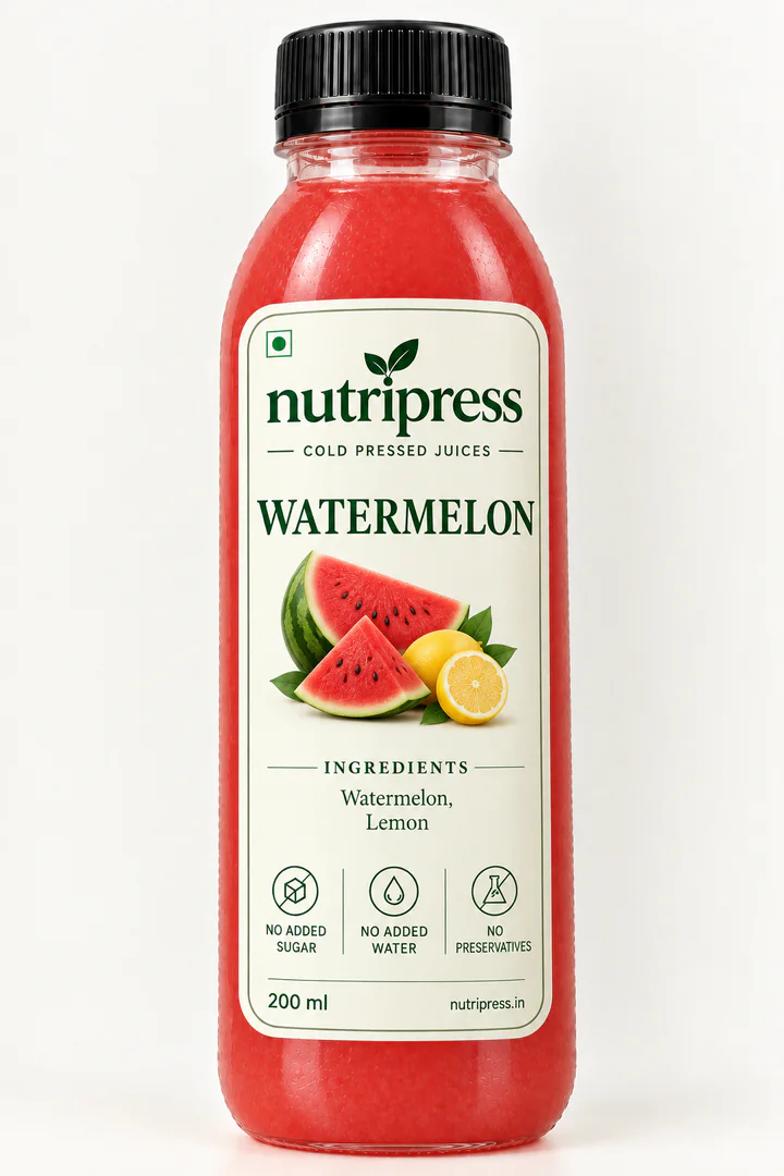 Nutripress Watermelon cold-pressed juice bottle